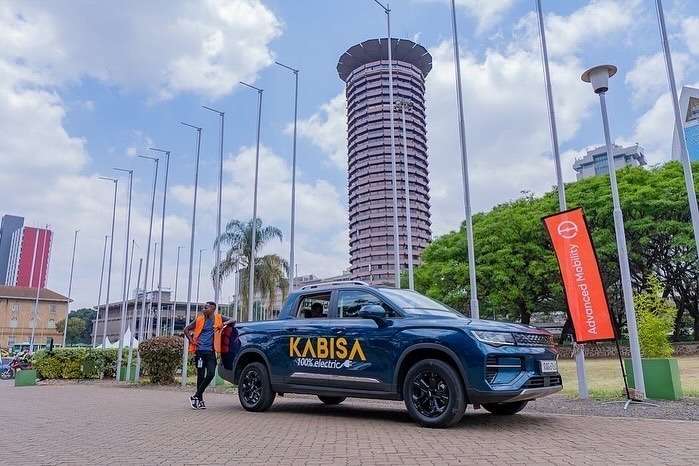 Kabisa Leading EV parade in Nairobi